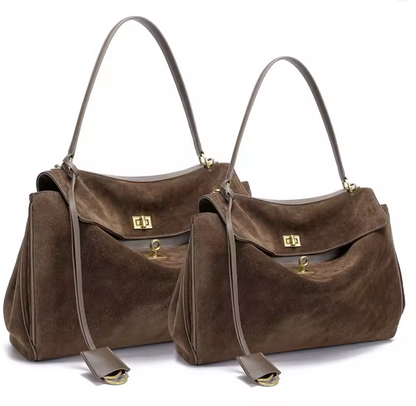 Sac à Main Tressé en Cuir Véritable – Élégance & Grande Capacité